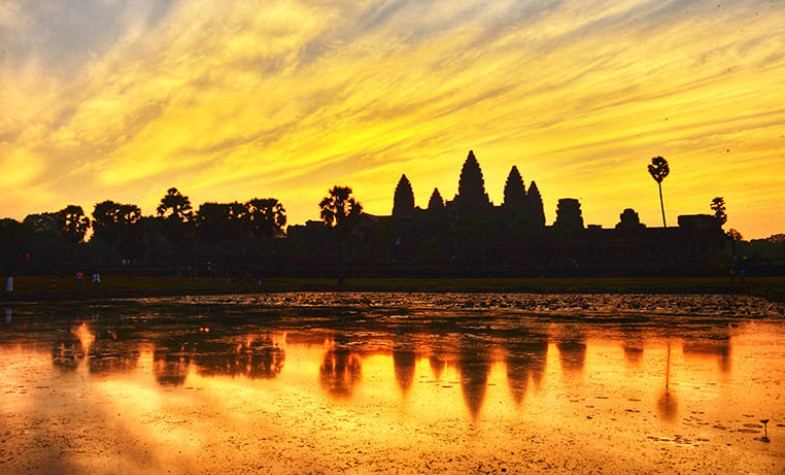 Angkor at sunrise