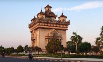 Patuxay victory monument, Vientiane, Laos travel