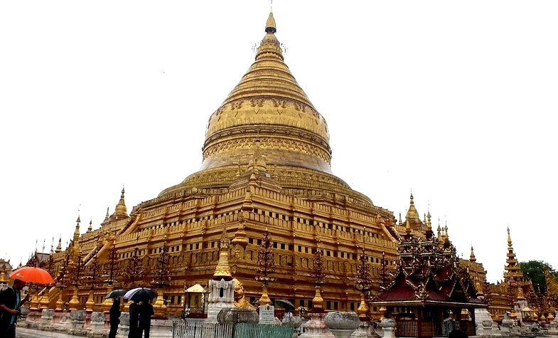 gilded Shwezigon Pagoda