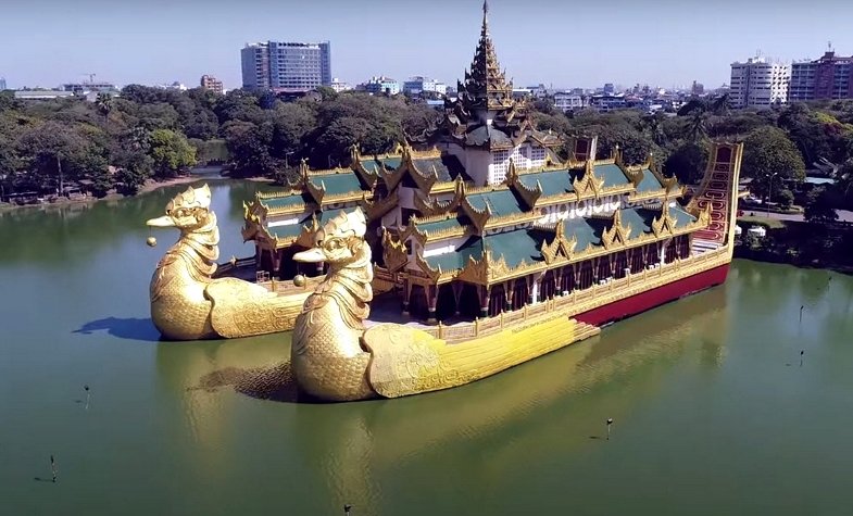 myanmar, Yangon, Kandawgyi Lake