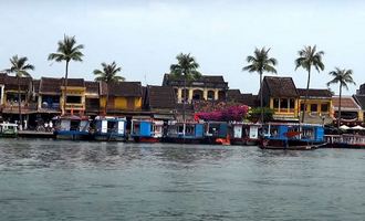 Hoi An ancient town from other bank of river