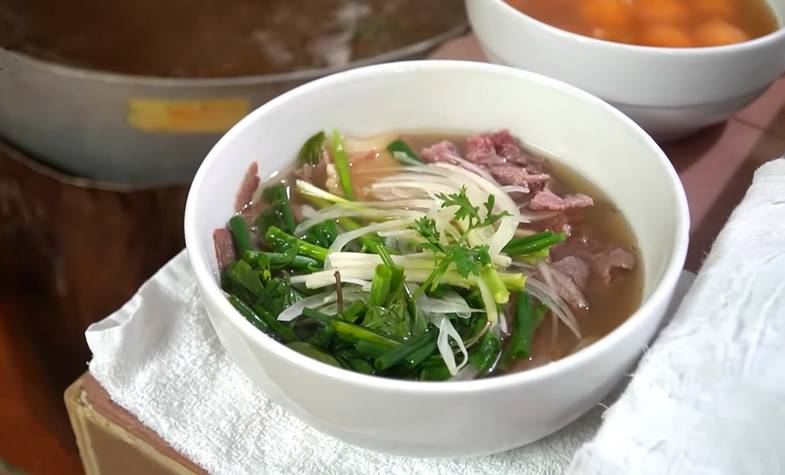 Vietnamese Pho with beef soup
