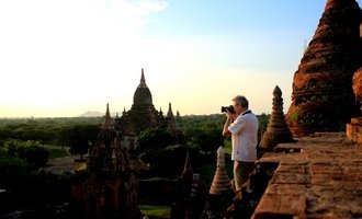 Ancient Bagan at the sunset, Myanmar travel