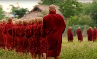 Monks in Bagan, Myanmar travel