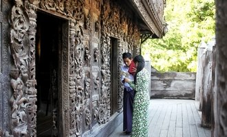 Shwenandaw Monastery, mandalay, myanmar