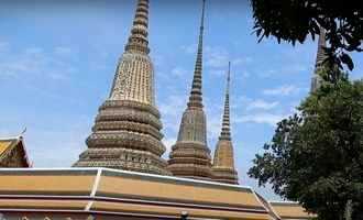 view of Bangkok temple, Thailand