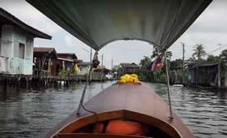 Boat cruise Bangkok canal, Thailand