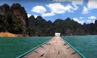 Boat cruise Khao sok National park, Thailand