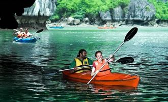 Kayaking in Halong Bay, Vietnam travel