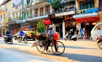 Street life in Hanoi, Vietnam travel