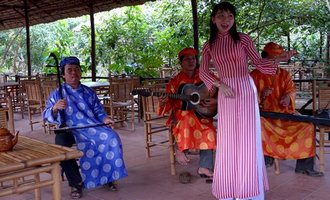 Traditional music performance, Mekong Delta, Vietnam travel
