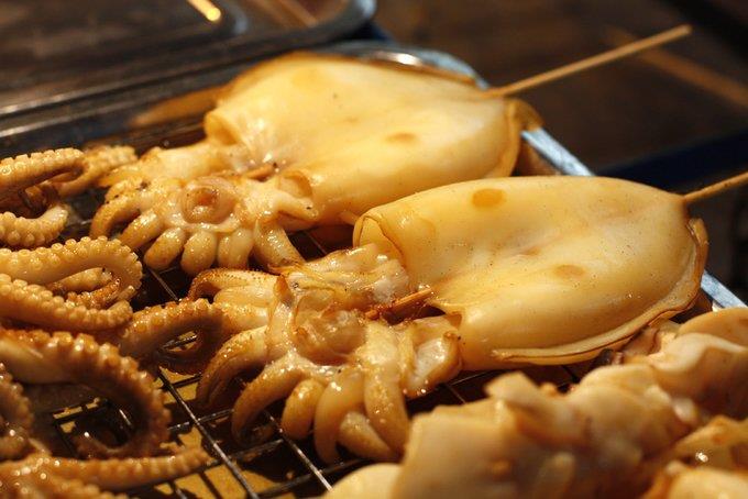 grilled squids