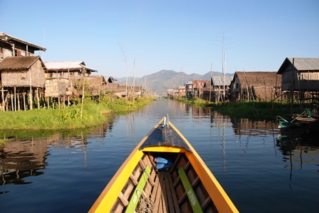Unique floating villages in Myanmar