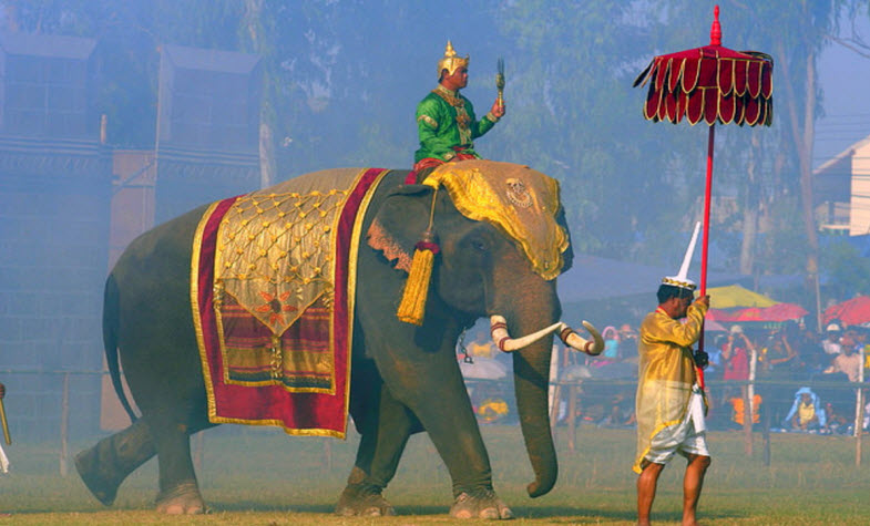 The annual festival to honor elephants in Thailand
