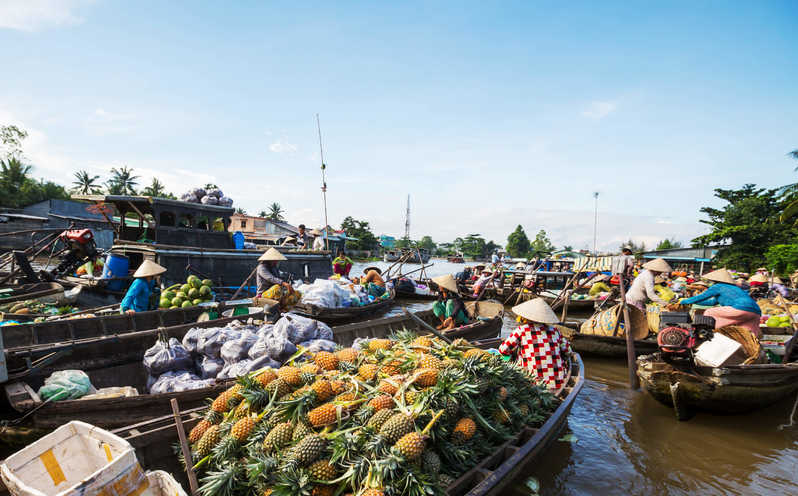 Cai Rang floating market, Mekong Delta, Vietnam
