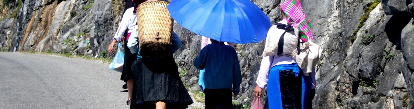 On the way back from market, Ha Giang, Vietnam