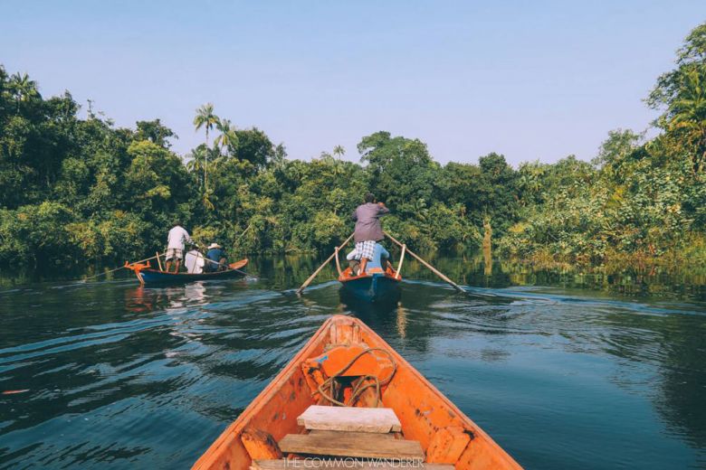 Tourists take boat trip in Chiphat. THE COMMON WANDERER