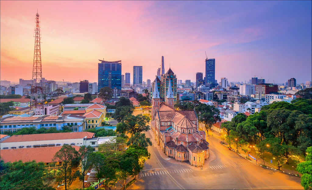 Ho Chi Minh city from above