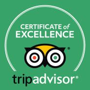 Trip advisor Certificate of Excellence