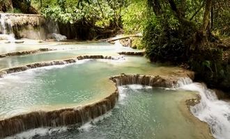 kuangsi falls, luang prabang, laos