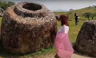 plain of jars, xiang khouang, laos