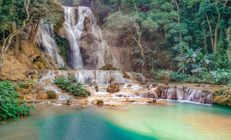 Kuang Si Luang Prabang waterfall