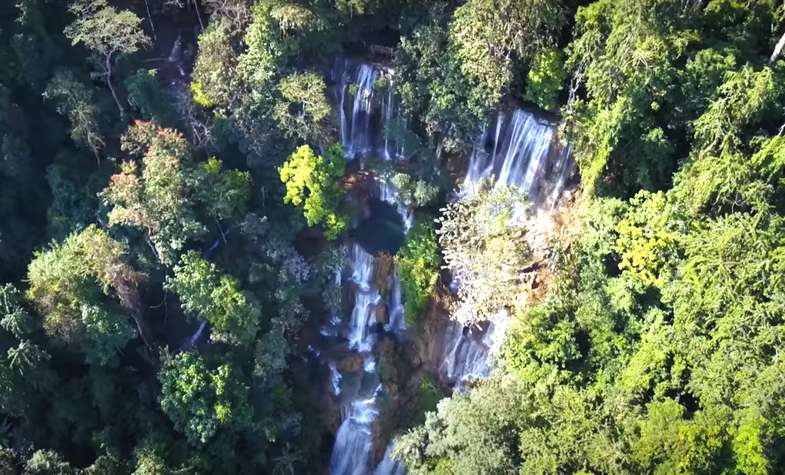 Kuang Si Waterfalls View from Above