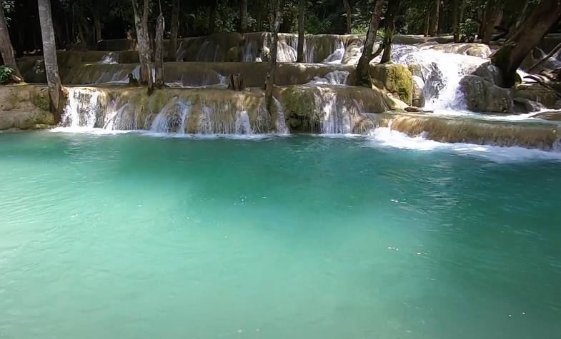 Laos Waterfall 2, Tad Sae Waterfall