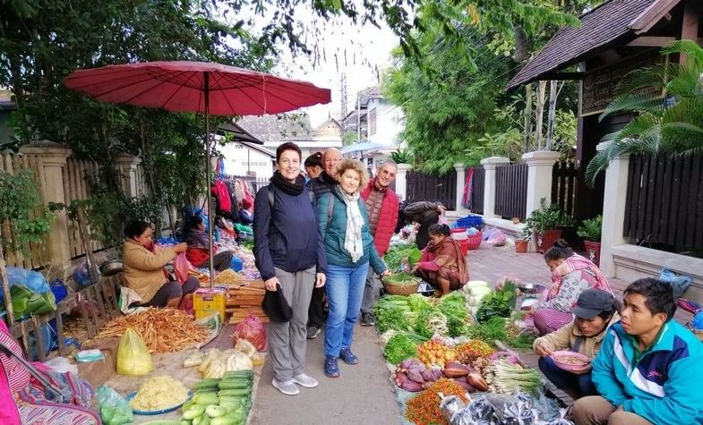 Local market in Laos