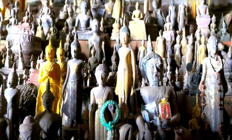 Buddha Statues at Pak Ou Caves