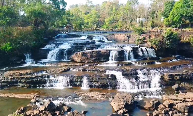 Laos Waterfall 5, Tad Lo Waterfall