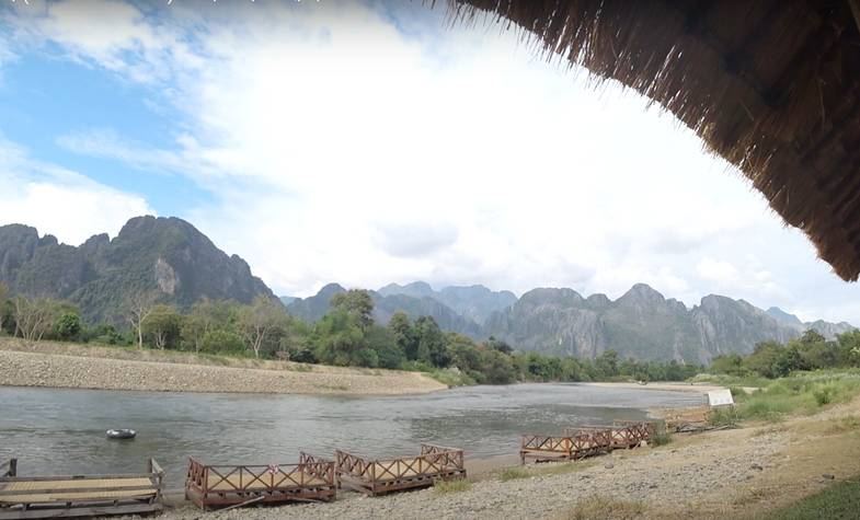 Laos, Vang Vieng, Smile Beach Bar, Laos Travel Guide