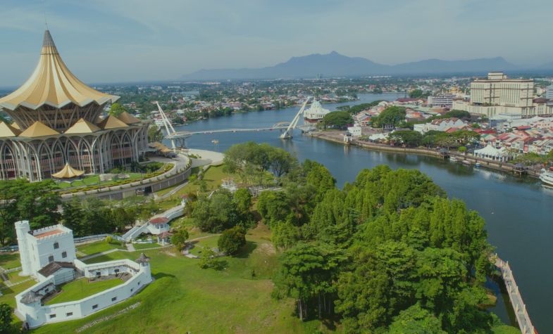 Modern amenities and laid-back lifestyle of Kuching