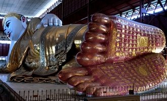 Yangon reclining Buddha