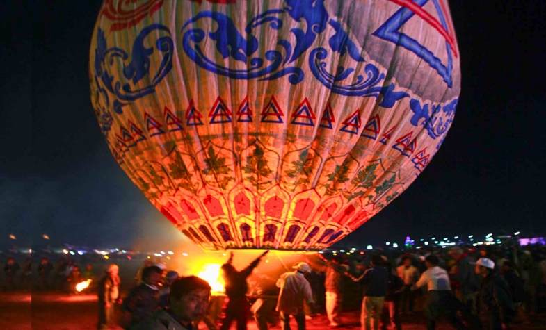 Balloons and traditions at Myanmar’s Balloon Festival.