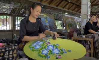 Bor Sang umbrella village, Chiang Mai, Thailand