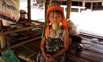 Karen long neck girl, Chiang Rai, Thailand