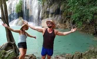 Erwan waterfall, Kanchanaburi, Thailand