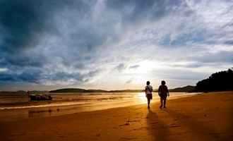 Sunset on the beach, Krabi, Thailand