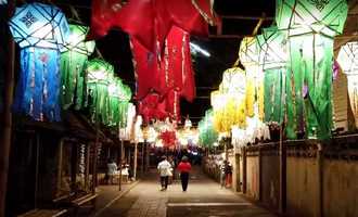 Mae Hong Son night market, Thailand