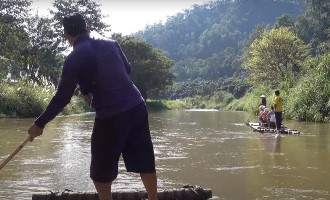 Pai river rafting, Pai, Thailand