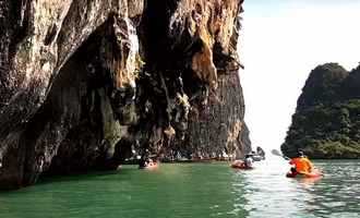Kayaking on Phang Nga Bay, Thailand
