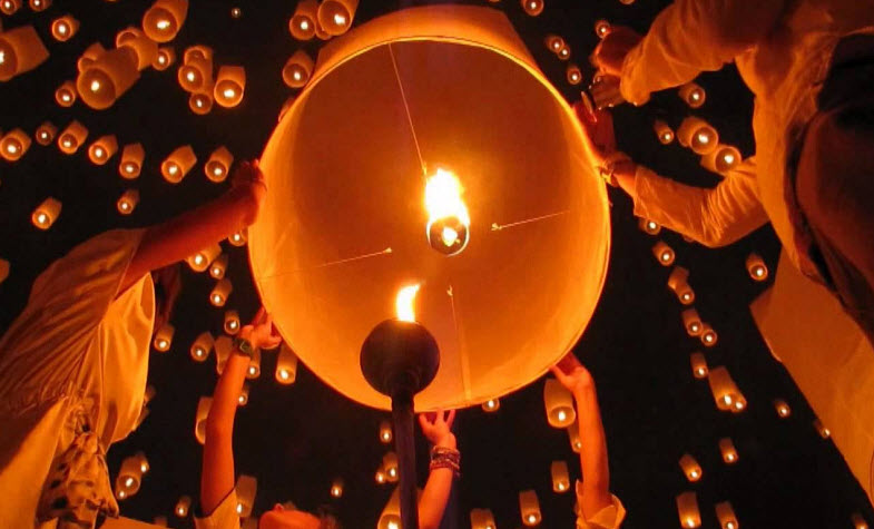 Thailand lantern festival, Yi Peng festival