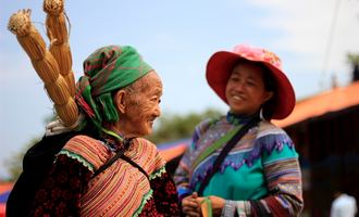 hill tribe market, bac ha, Vietnam