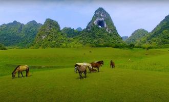 Mountain landscape, Cao Bang, Vietnam