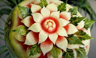 Fruit carving, Hue, Vietnam