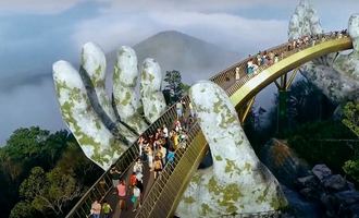 Golden bridge, Bana Hills, Da Nang, Vietnam