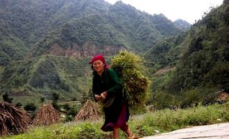 Hilltribe lady, Ha Giang, Vietnam