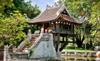 one pillar pagoda hanoi Vietnam