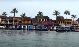 Hoi An ancient town from other bank of river